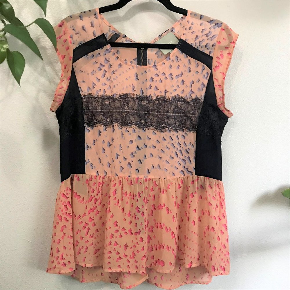 Anthropologie Maeve Evangeline Sheer Top - Picture 2 of 9